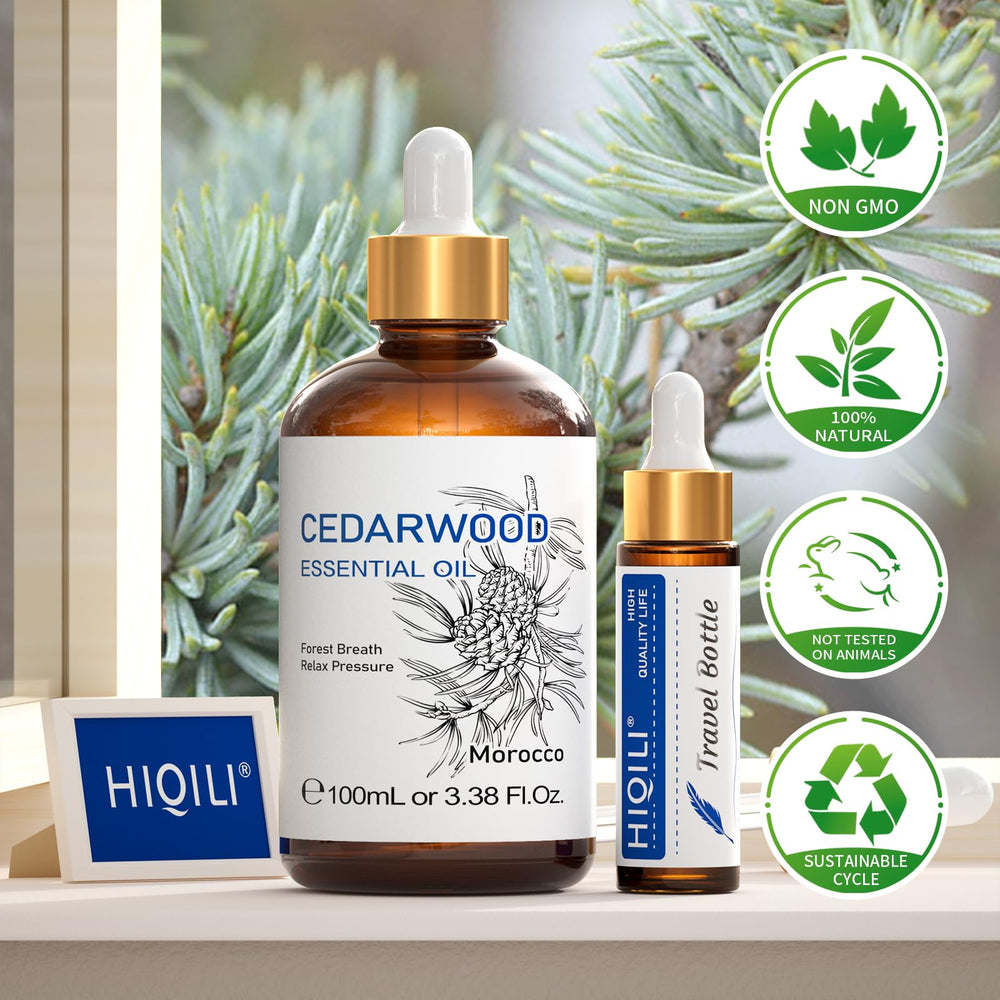 HIQILI cedarwood massage oil blend with carrier oil