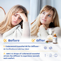 HIQILI Cedarwood oil diffuser ready for calming aromatherapy sessions