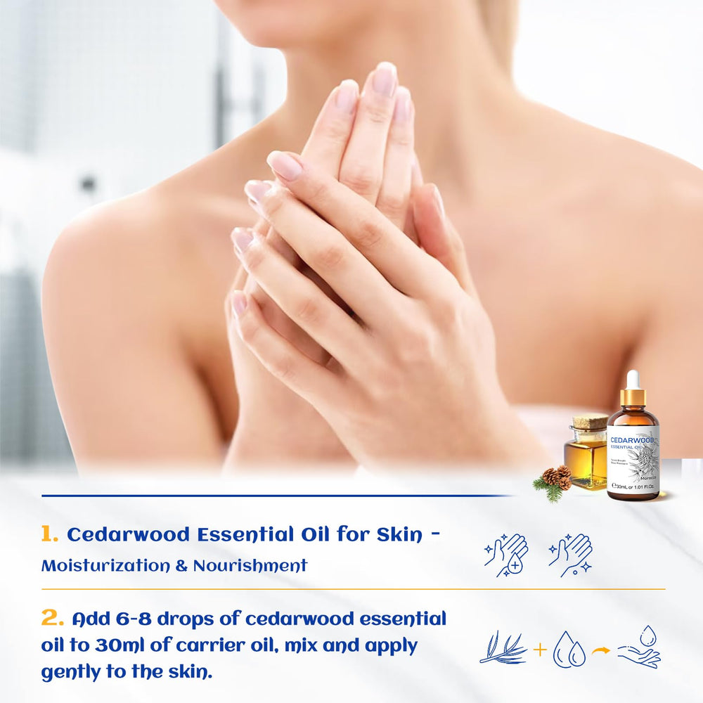 HIQILI Cedarwood oil pour shows easy measurement for custom blends