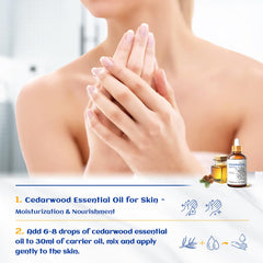 HIQILI Cedarwood oil pour shows easy measurement for custom blends
