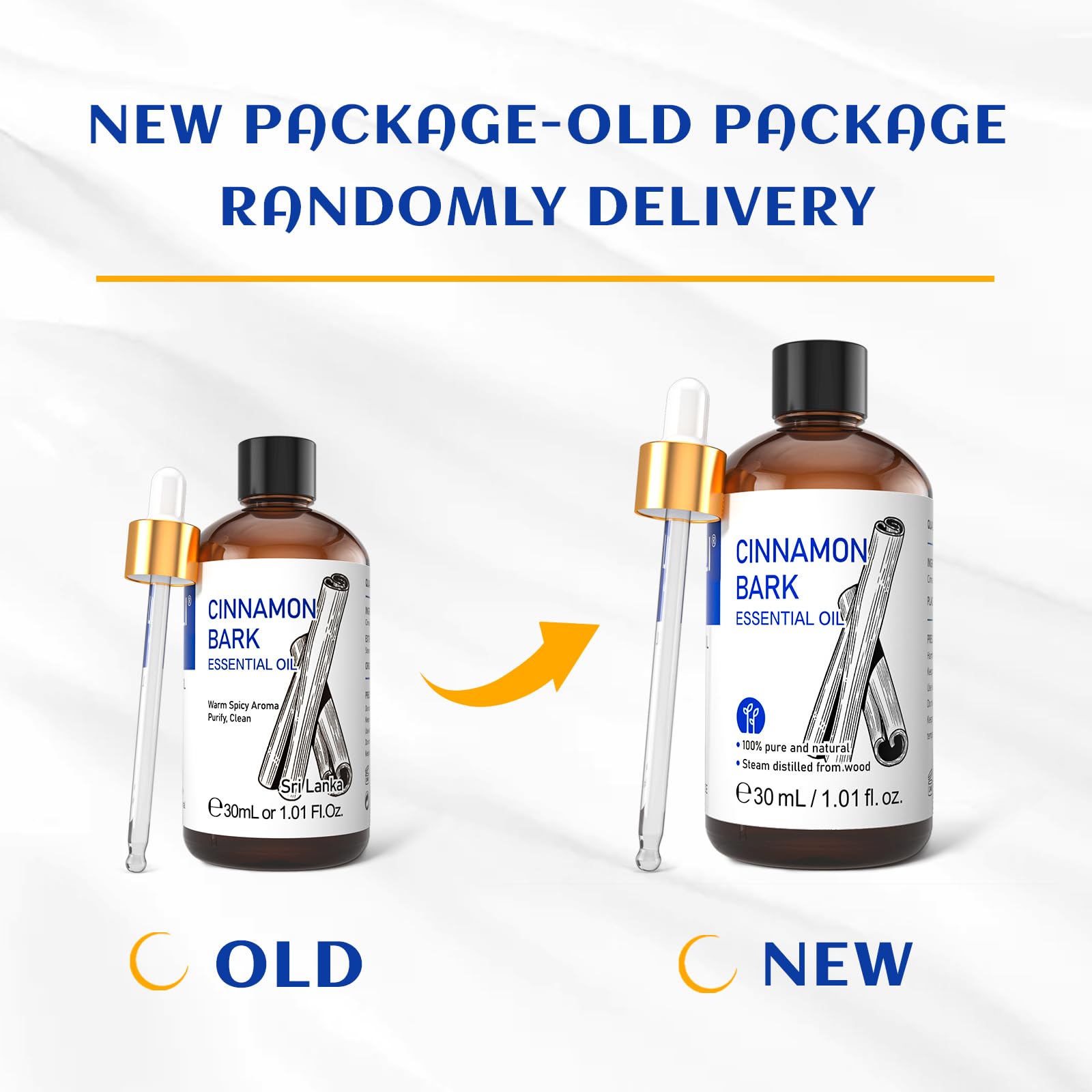 HIQILI cinnamon essential oil amber-bottle preserves purity and potency.