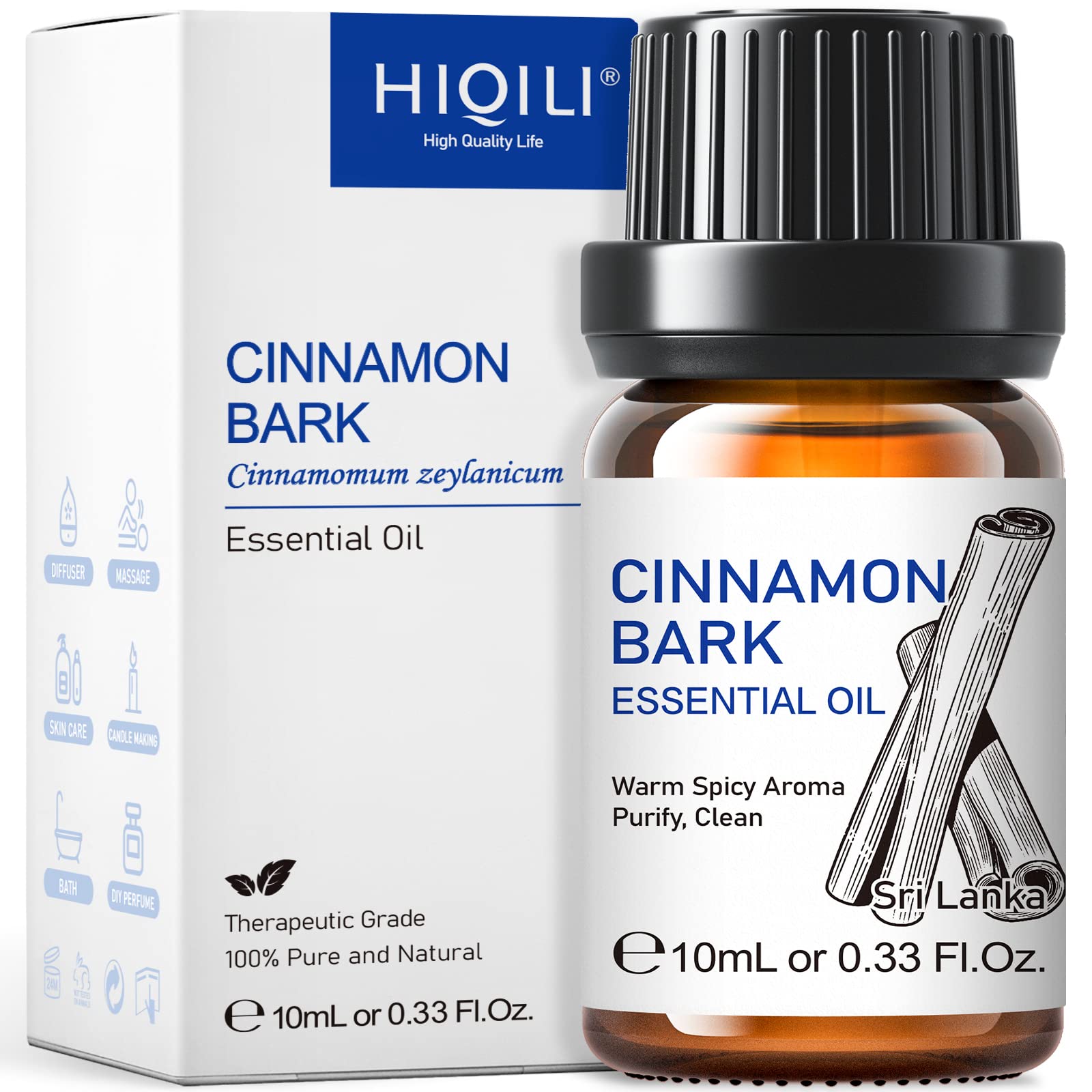 HIQILI cinnamon oil bottle for diffuse aroma and cozy evenings