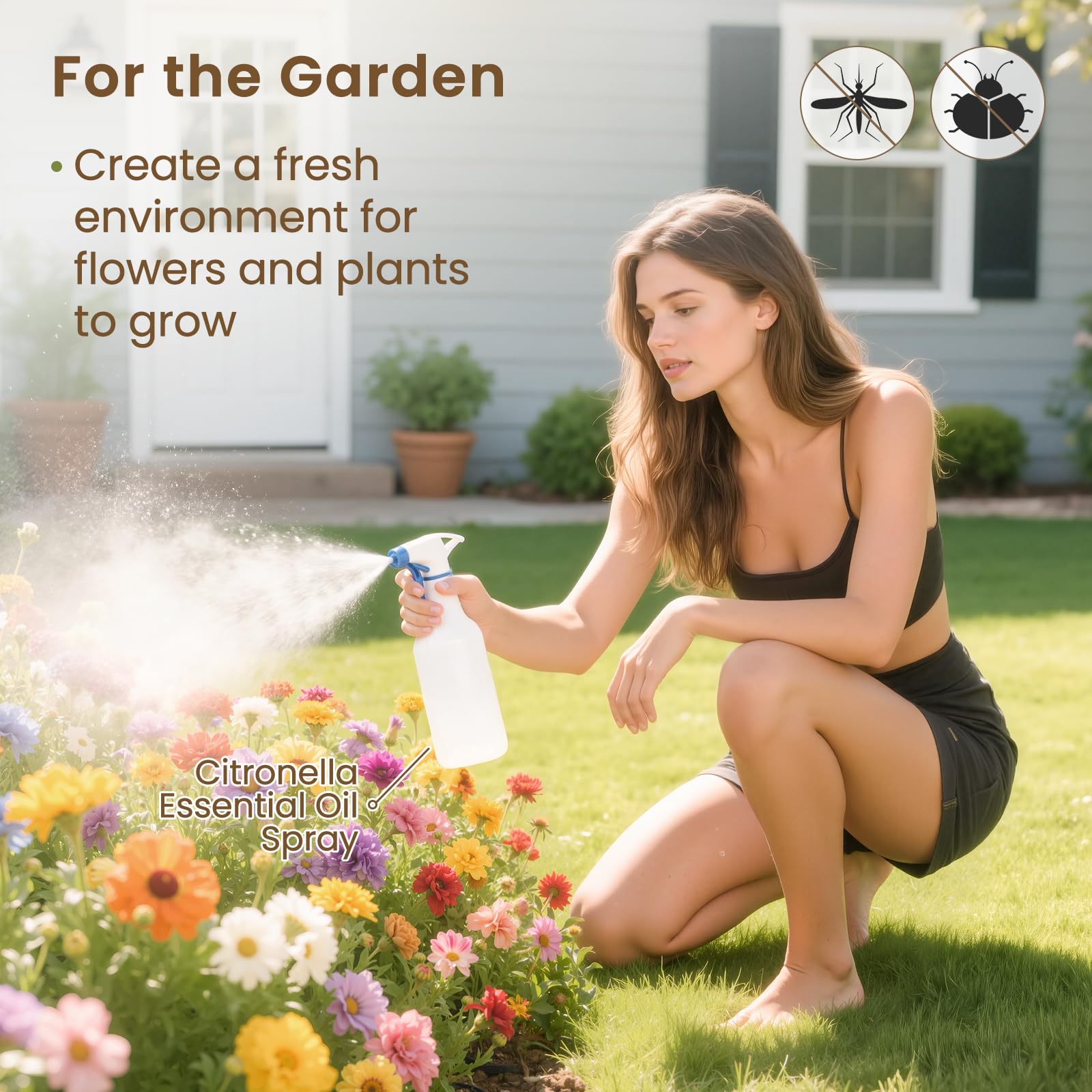 Natural cleaning spray concept with HIQILI citronella oil
