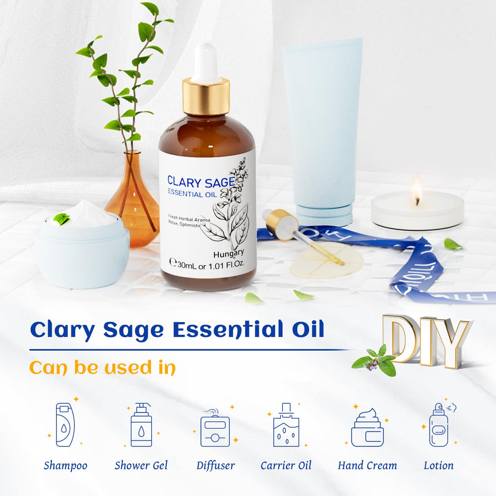 HIQILI Clary Sage Oil DIY cleaners add natural fragrance to household products