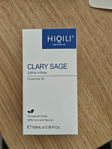 HIQILI Clary Sage Oil dropper closeup for precise usage.