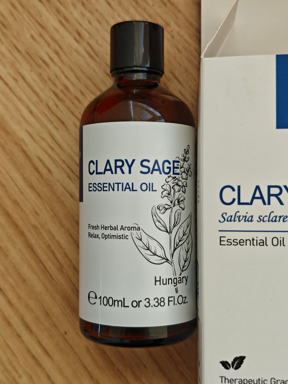 HIQILI Clary Sage Oil home spa setup aroma.