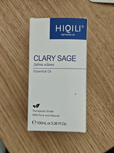 HIQILI Clary Sage Oil massage blend with carrier oil.