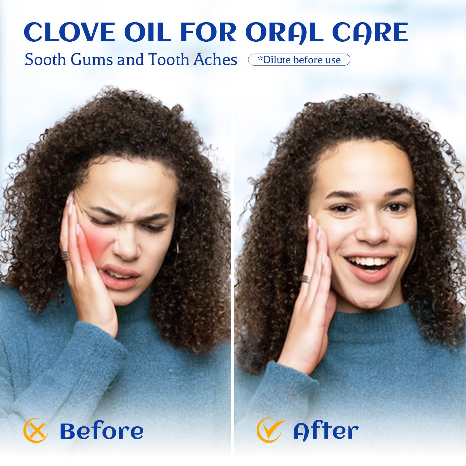 HIQILI clove oil dropper dispensing precise dosage for care routines