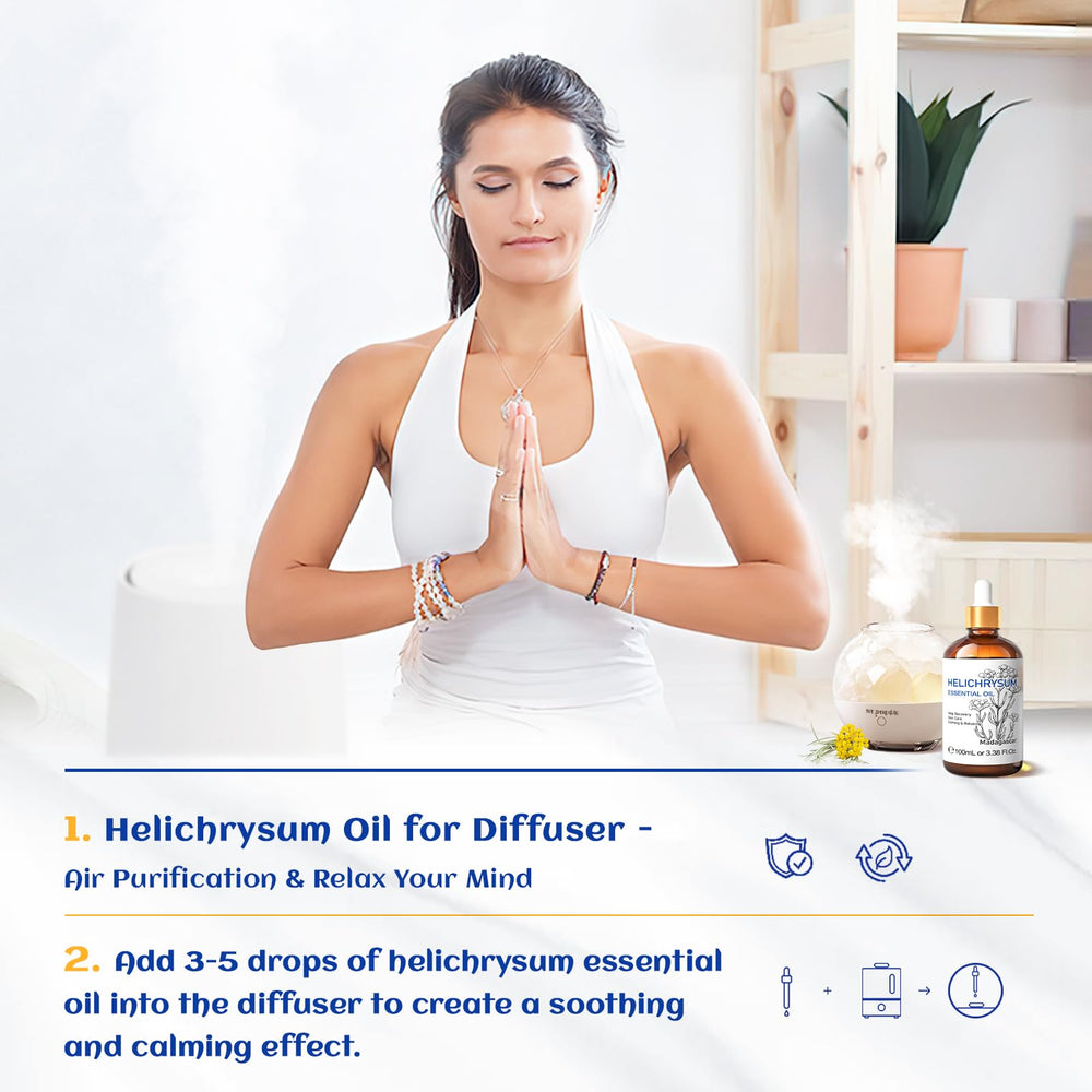 HIQILI Difusor con Helichrysum para ambiente relajante