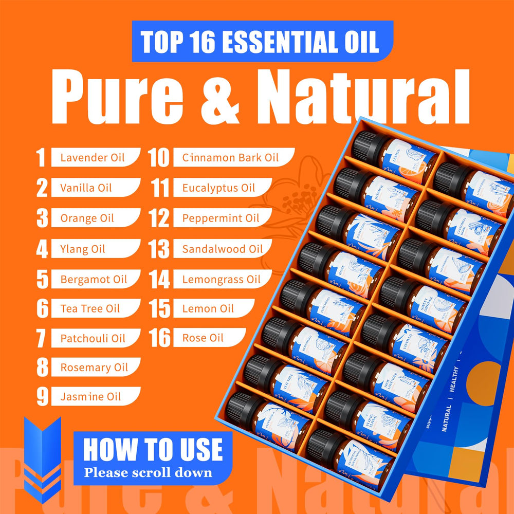 HIQILI essential oils bottles closeup highlighting labeling and pure aroma.