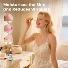 HIQILI frankincense oil in diffuser creating serene ambiance.