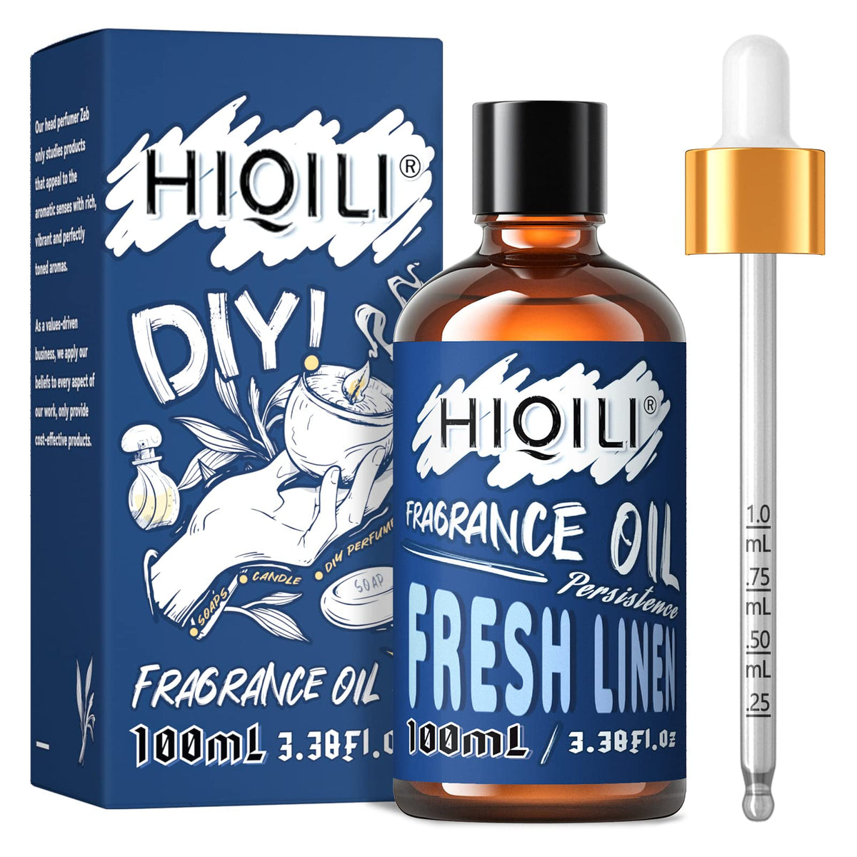 HIQILI Fresh Linen oil bottle for room scenting and DIY projects