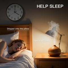 HIQILI diffuser with lavender oil evokes soothing aroma for living spaces and focus.