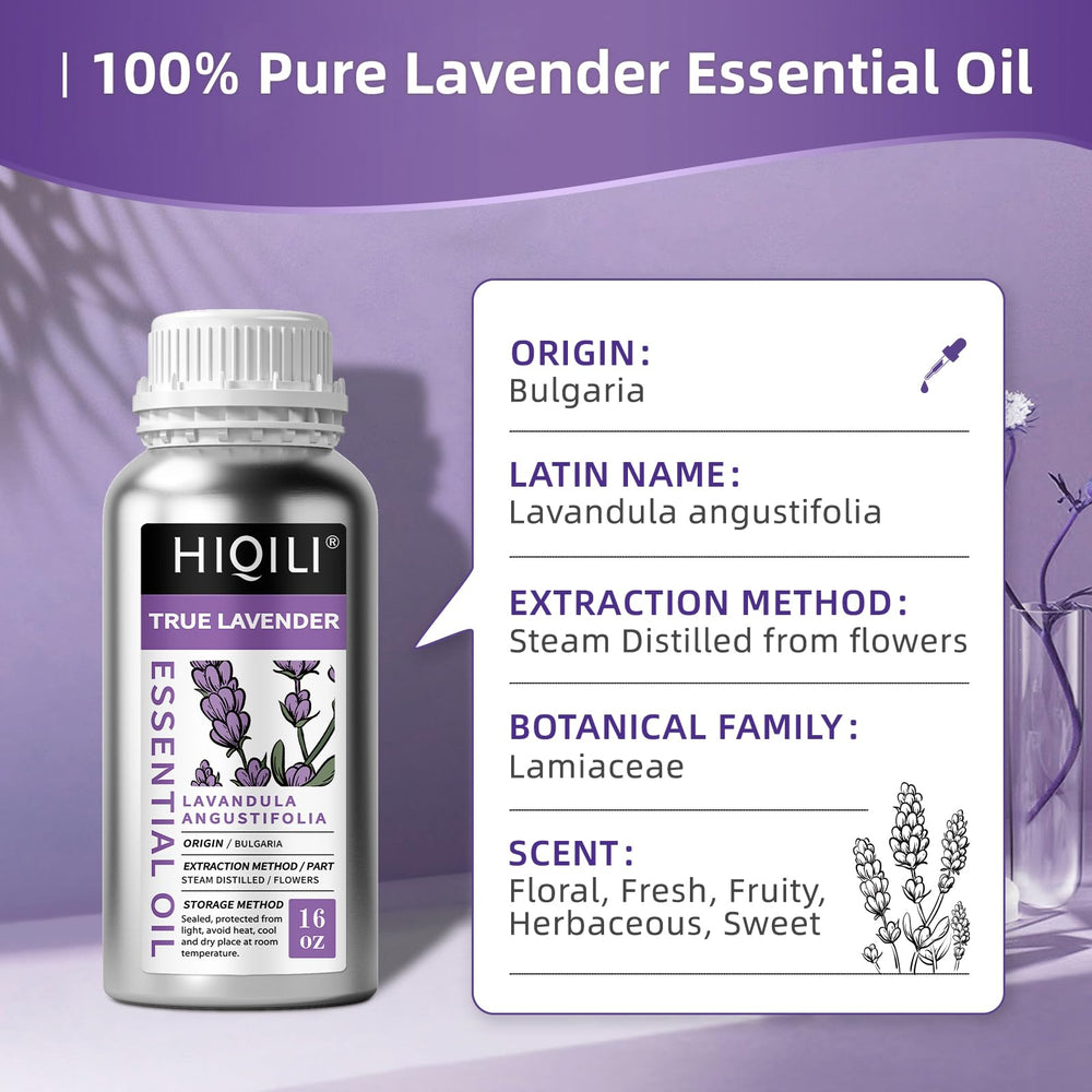 HIQILI lavender oil diffuser scene for a relaxing ambiance.