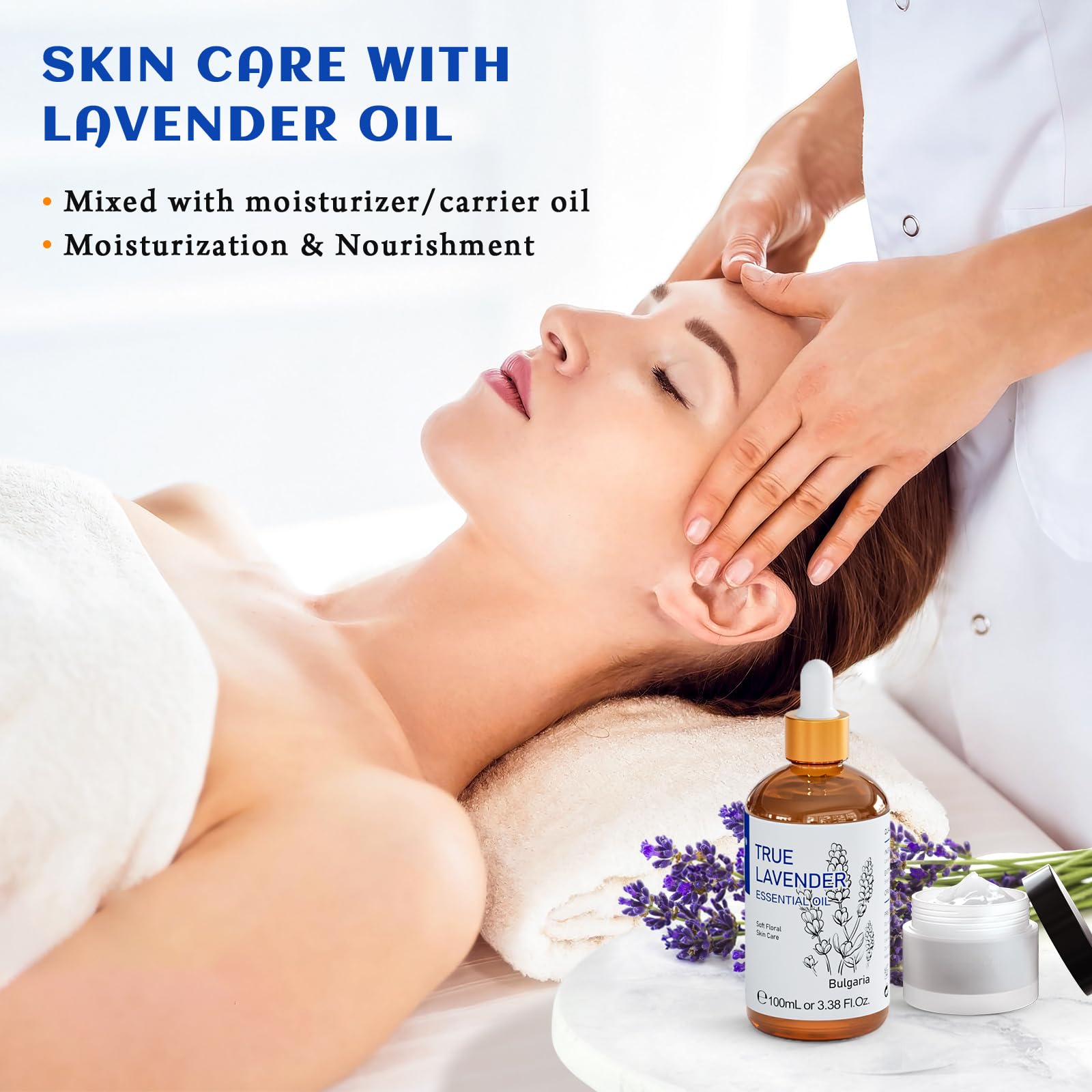 HIQILI lavender oil on pillows for calm, restful sleep.