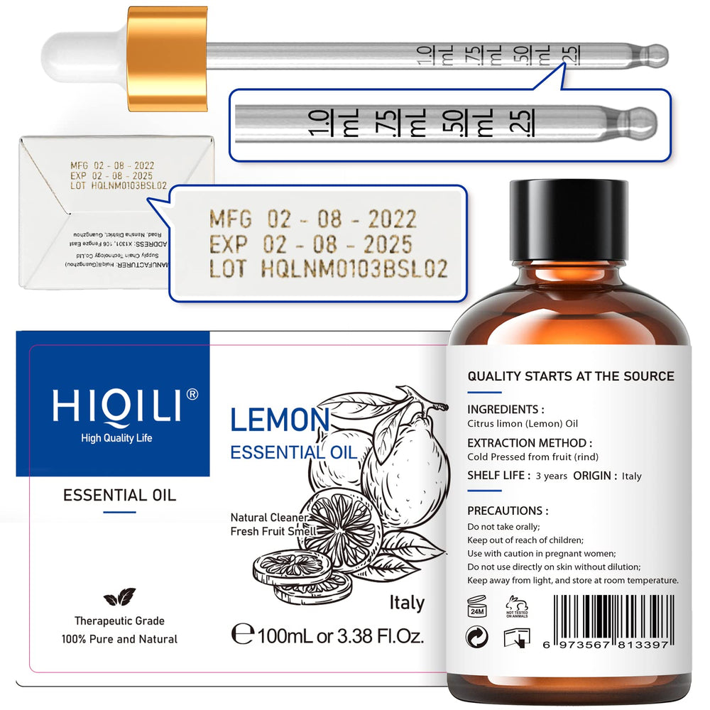 HIQILI amber bottle with scale dropper enables precise dosing.