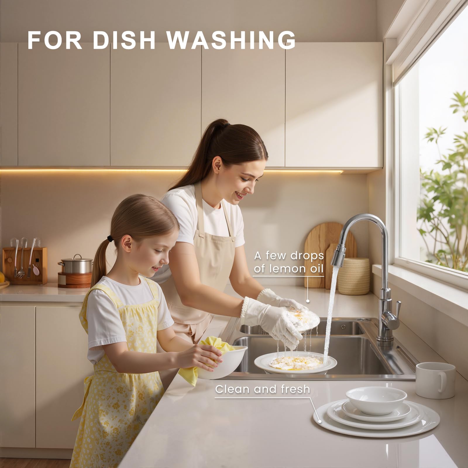 HIQILI Lemon Essential Oil cleans surfaces with a fresh citrus scent.