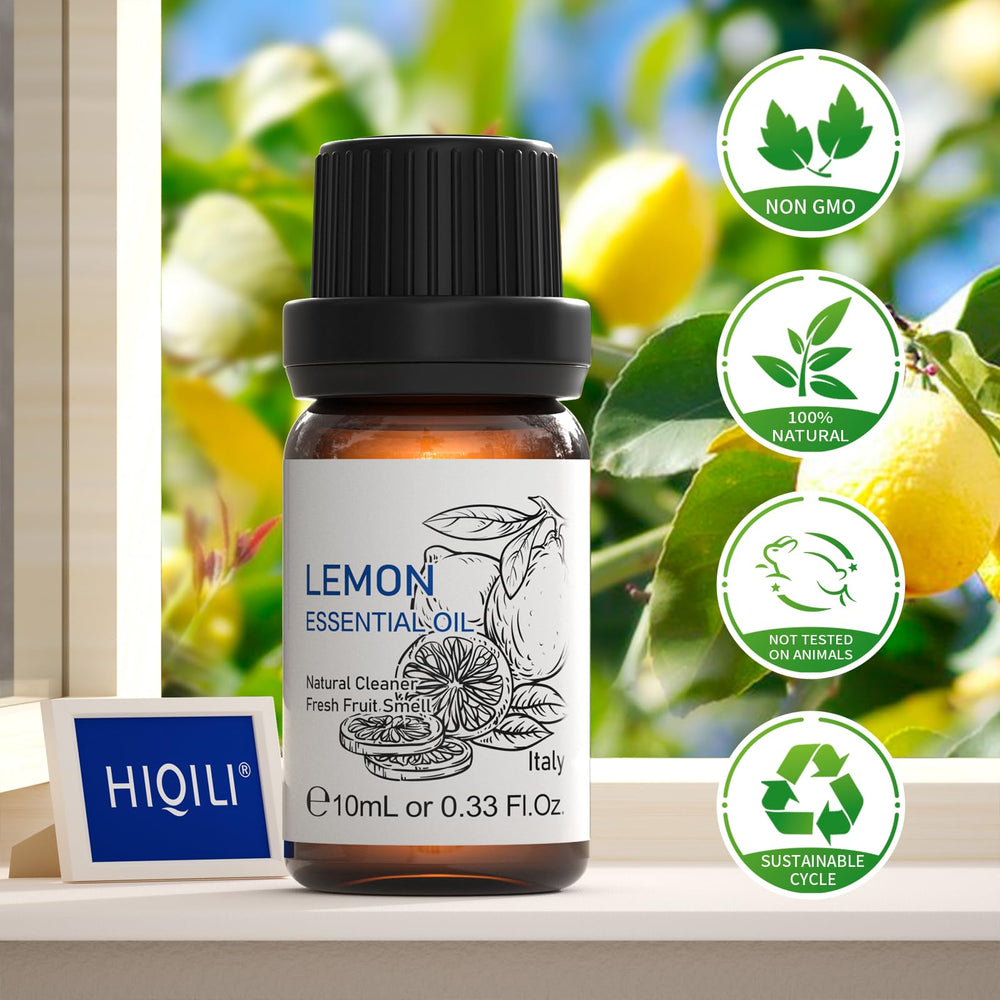 HIQILI Lemon essential oil storage and safety guidance for proper use.