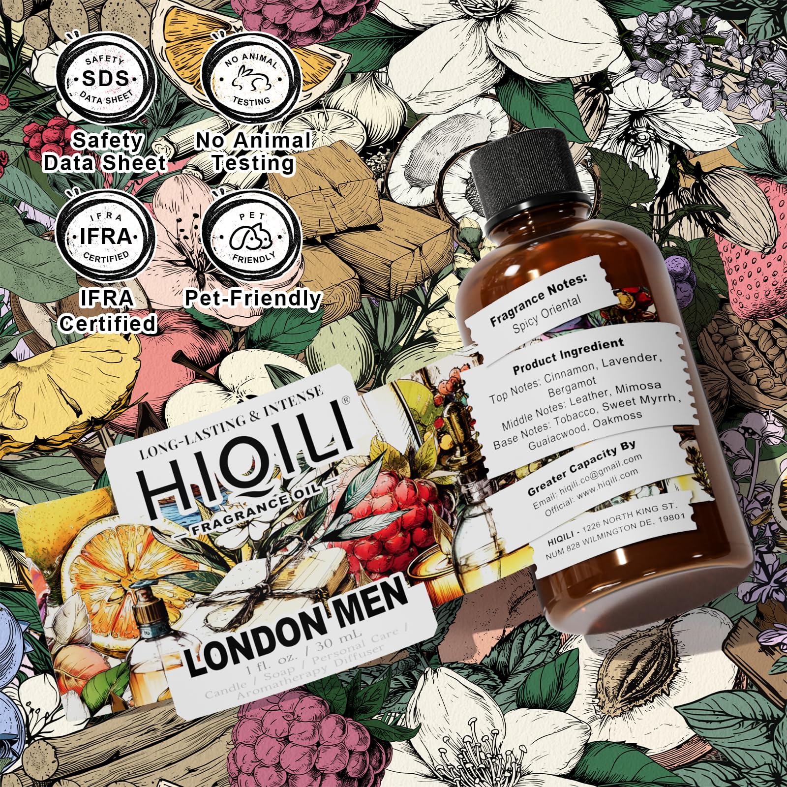 HIQILI London: fragancia para coche, mejora el ambiente y perfuma.