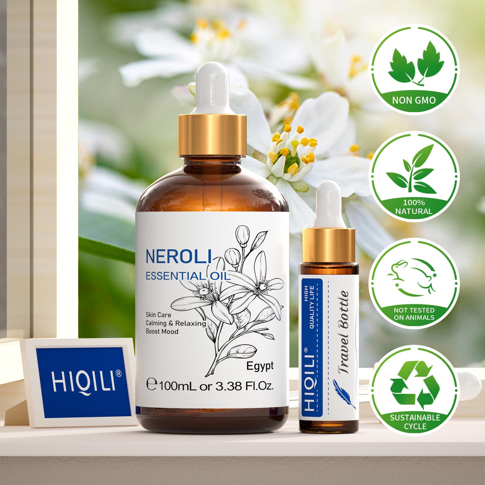 DIY blends for skincare, baths, or bath salts with Neroli.