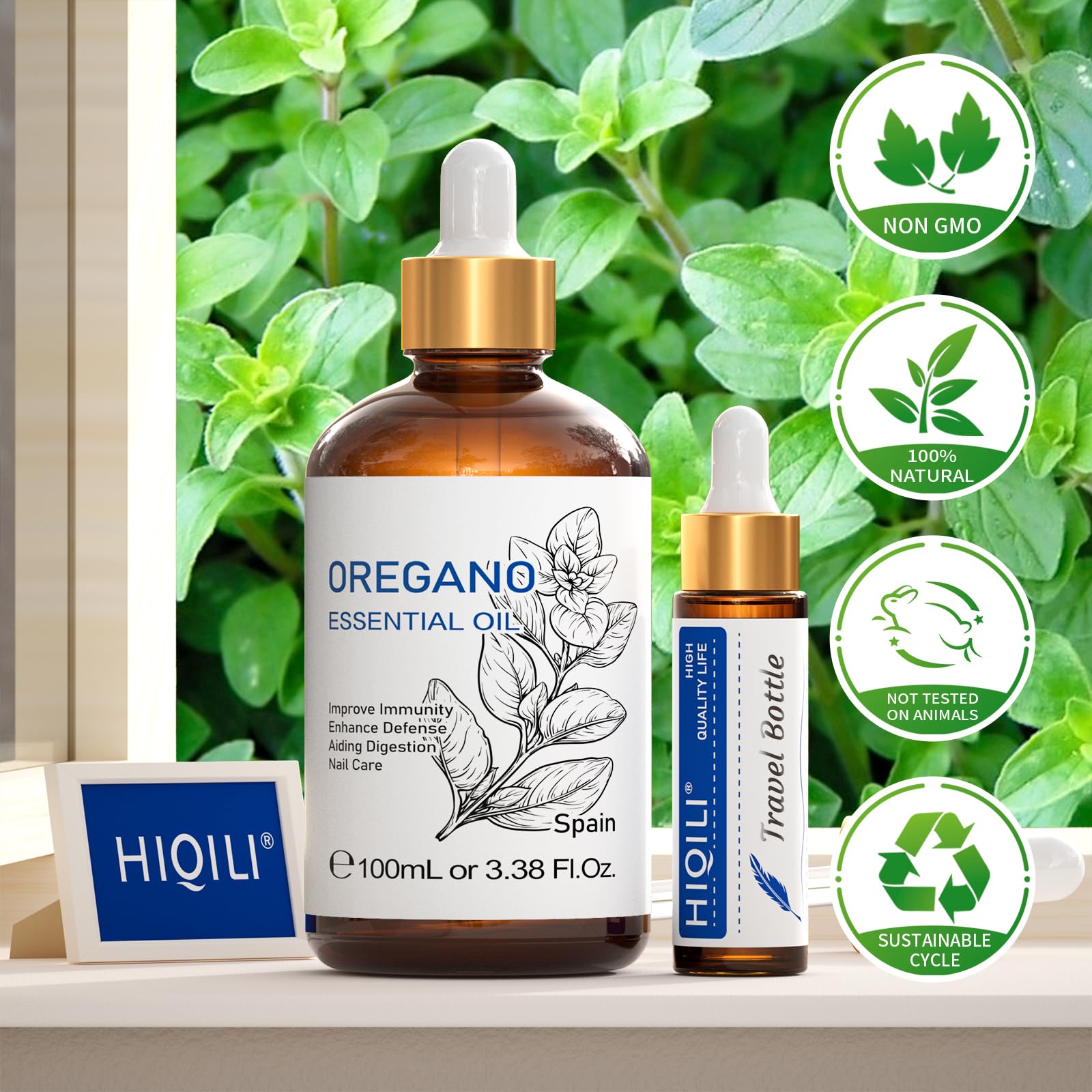 HIQILI oregano oil blended with lavender for calming aromatic experiences