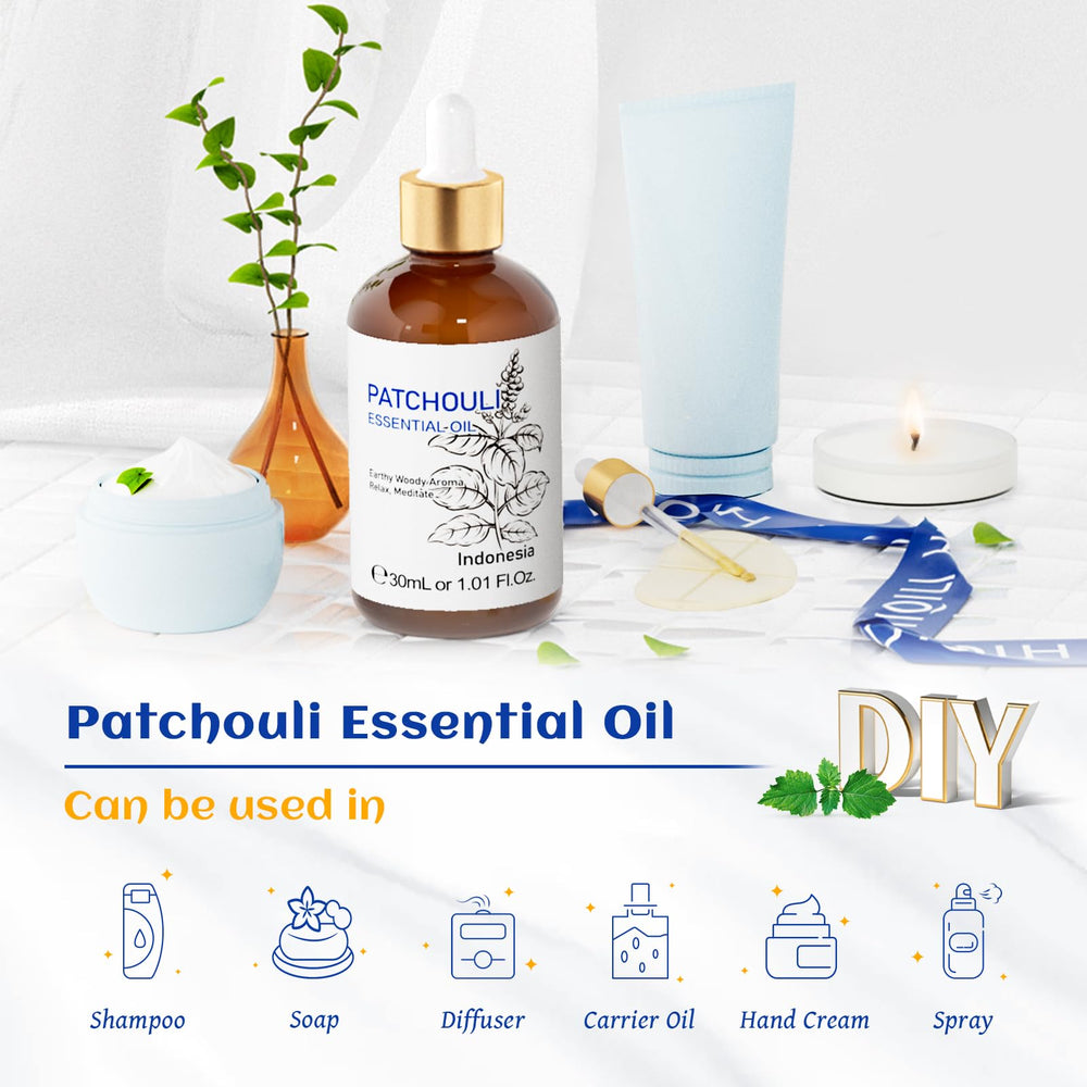HIQILI Patchouli essential oil with organic fragrance collection