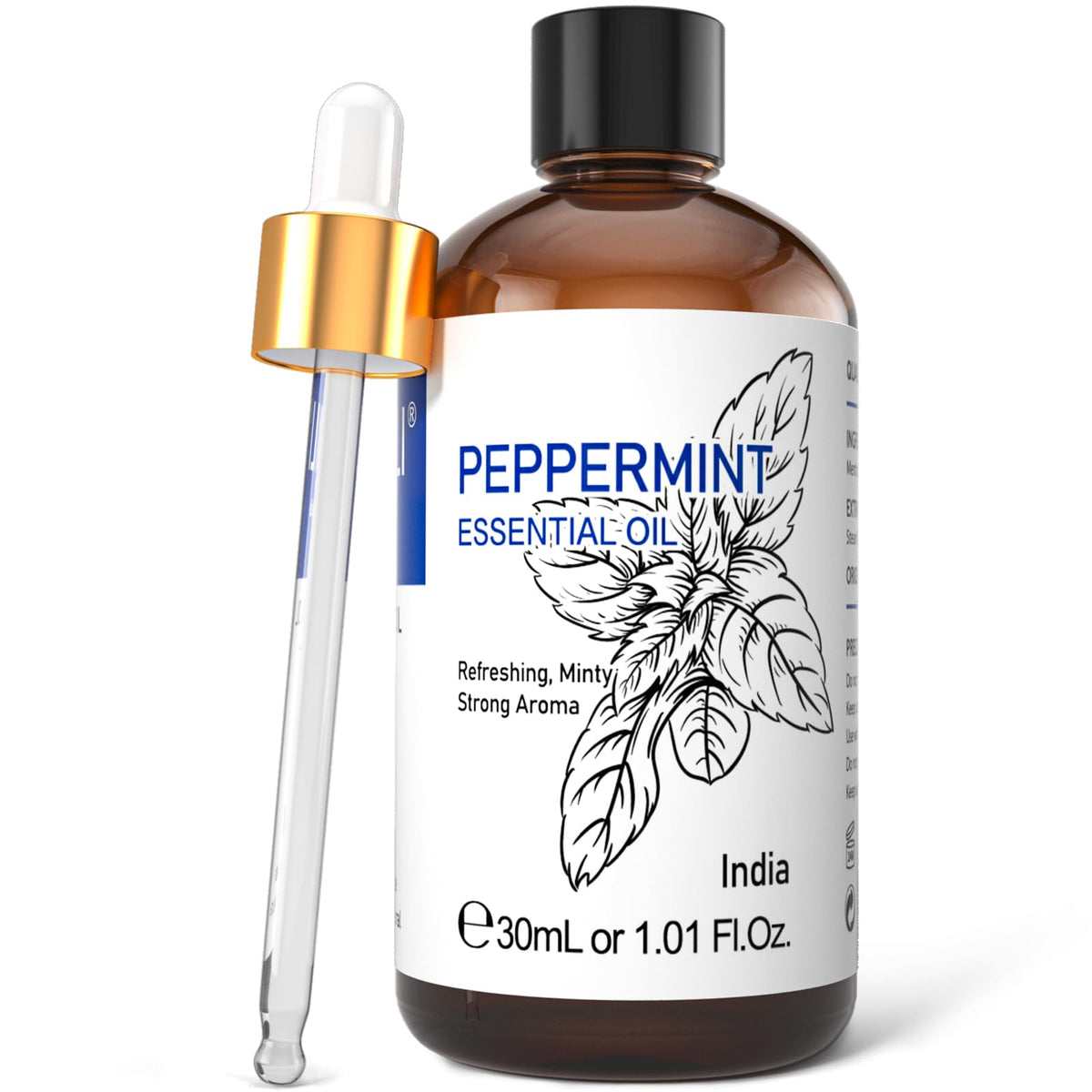 HIQILI peppermint oil bottle ready for spray use to freshen indoor spaces.