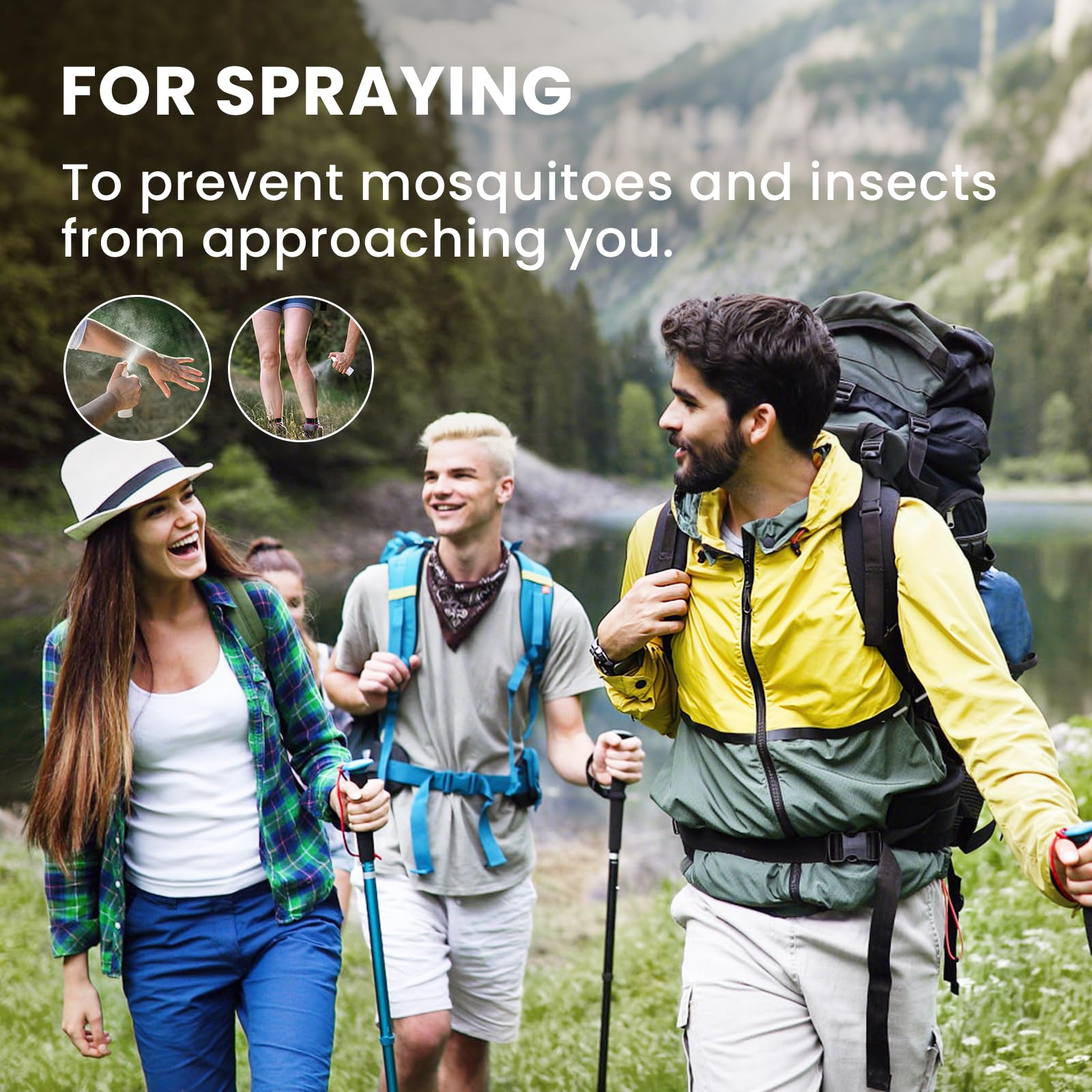 HIQILI peppermint oil ideal for camping and outdoor spaces.