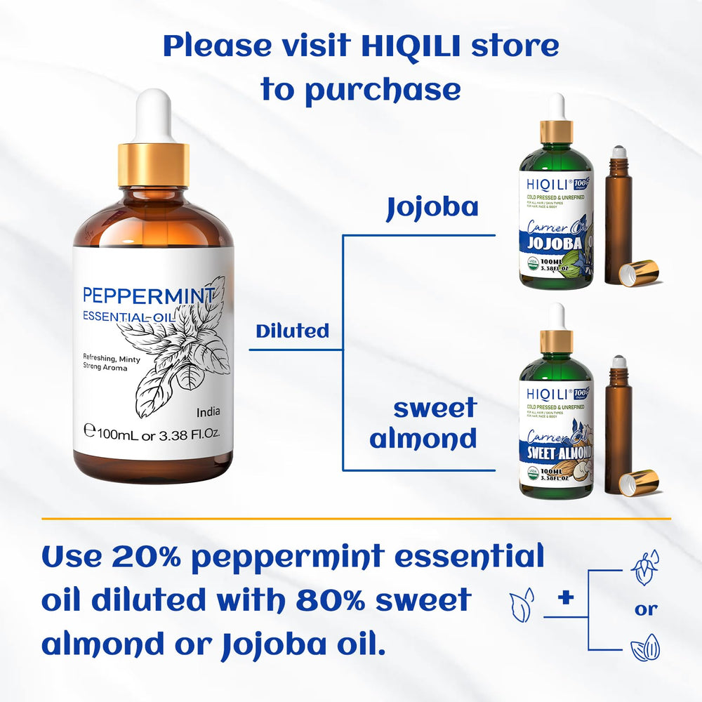 HIQILI peppermint oil diffuser with mist creating a calming ambiance.