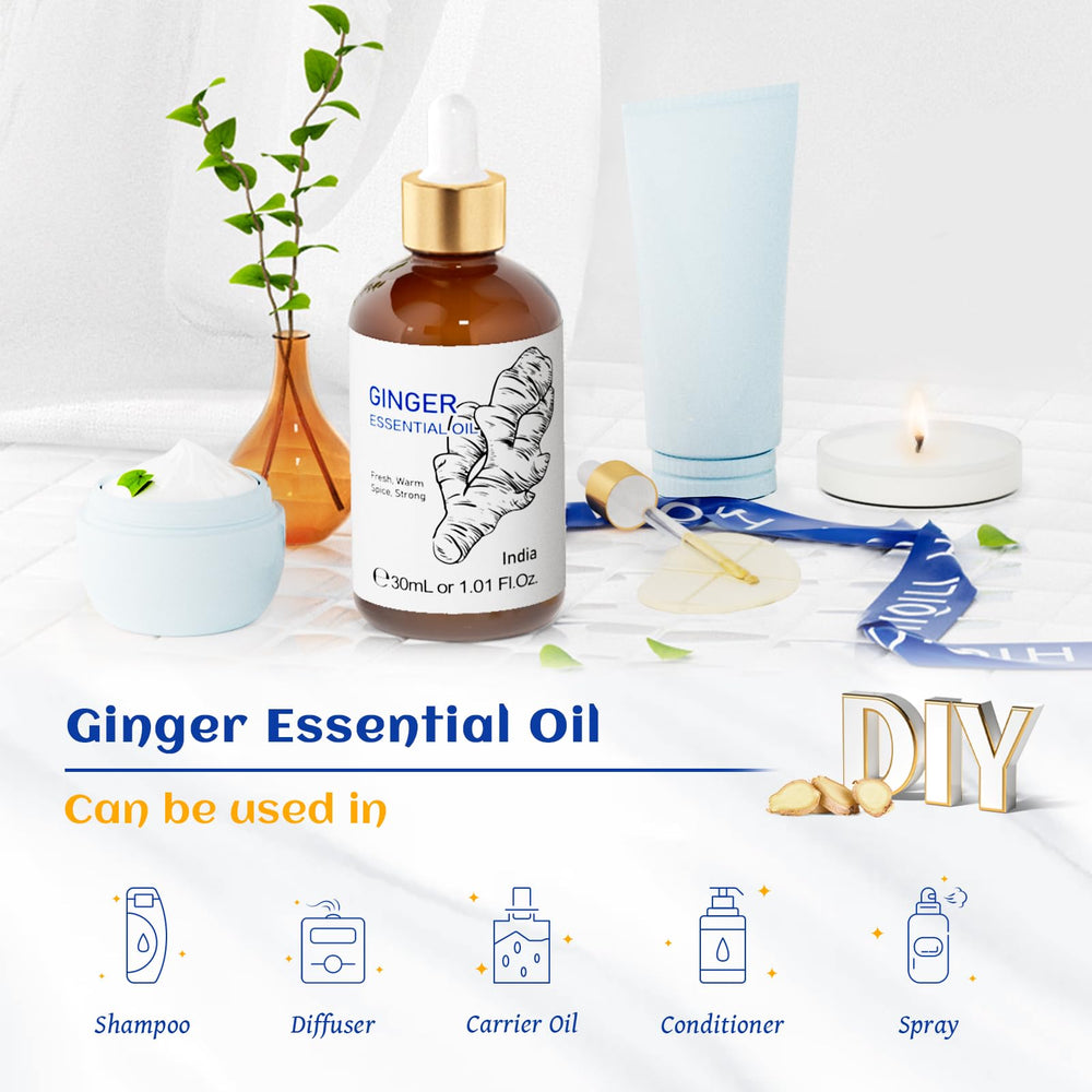 Perfume natural con HIQILI aceite de jengibre para aromatizar