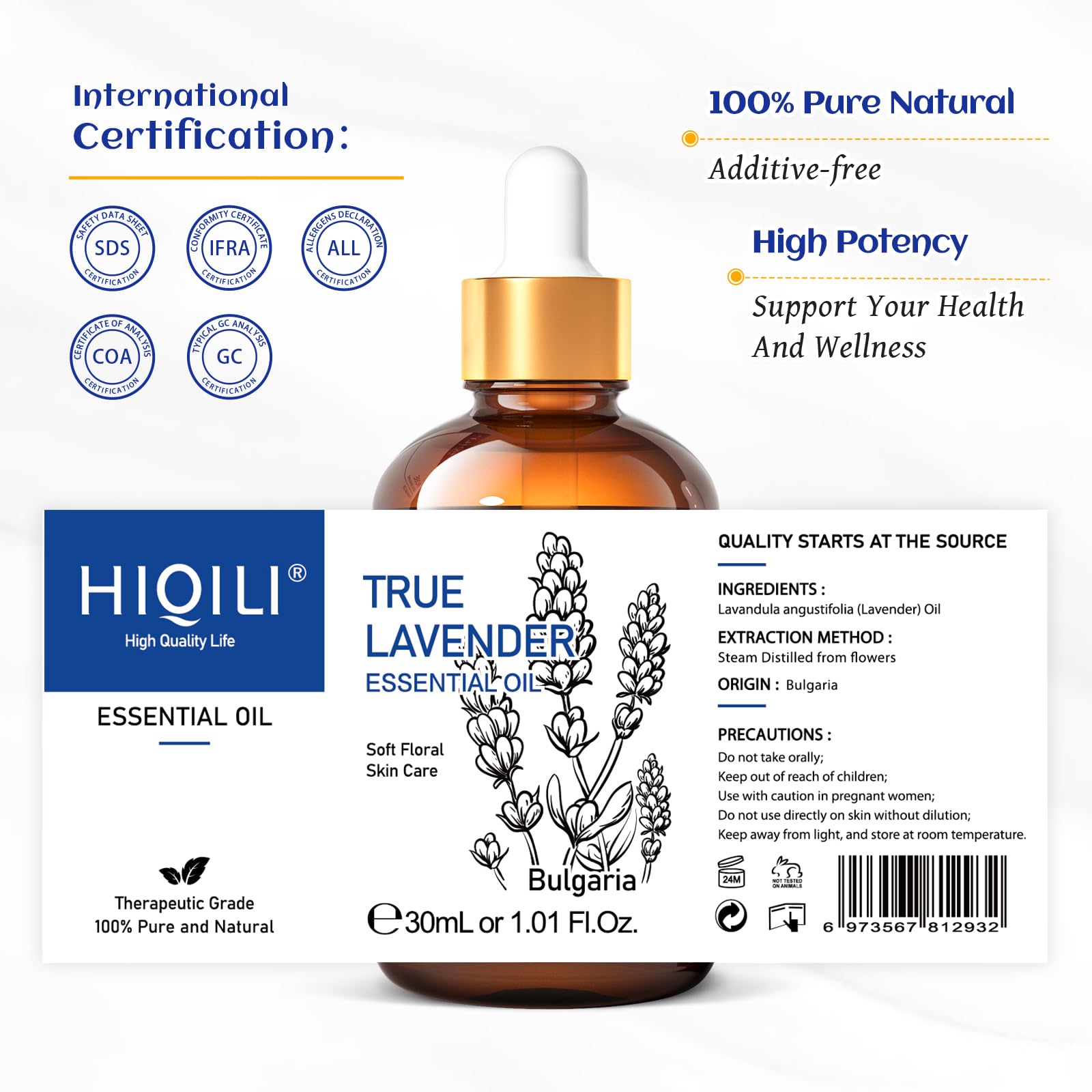 HIQILI bottle is UV-resistant and shatterproof, ideal for sharing and travel.