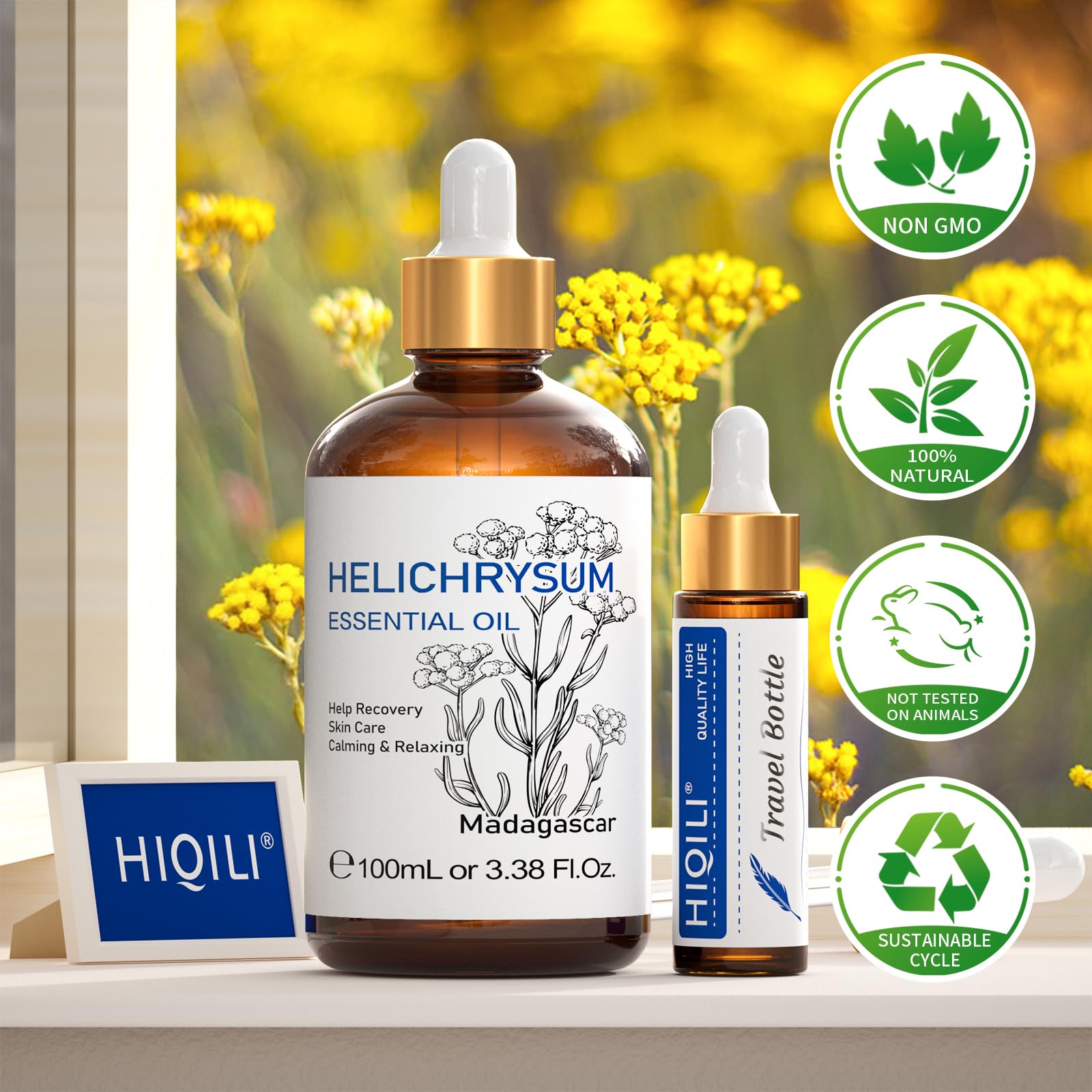 HIQILI Presentación premium de 100 ml con cuentagotas