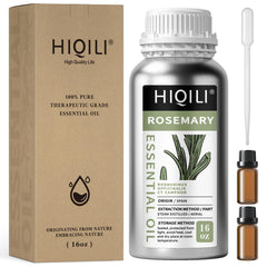 HIQILI Rosemary Oil bottle with refreshing scent for daily hair care