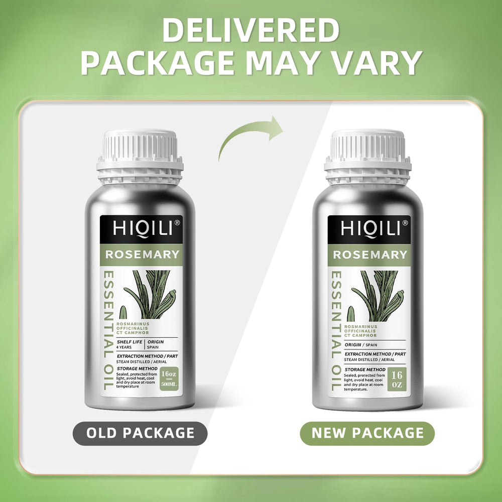 HIQILI Rosemary Oil with rosemary sprigs for natural fragrance