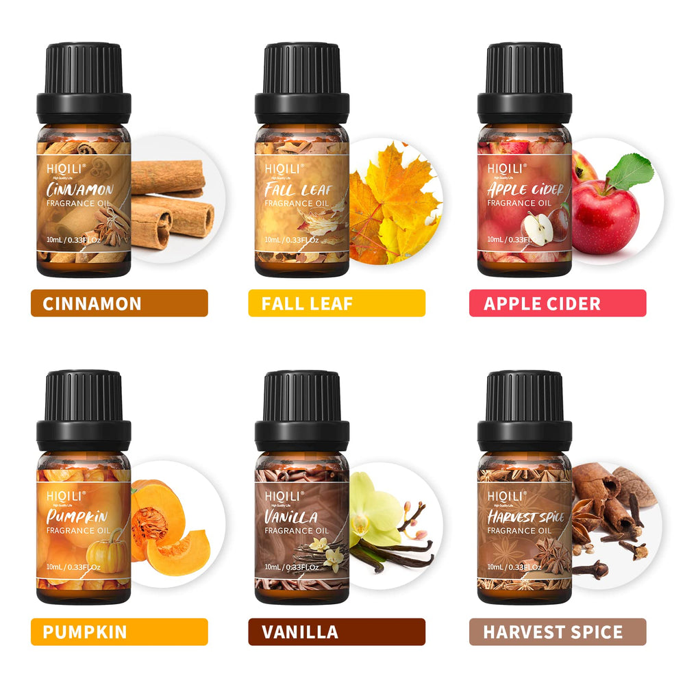 HIQILI Spice Fragrance Oil Fallen Leaves bottle enhances seasonal candles and crafts