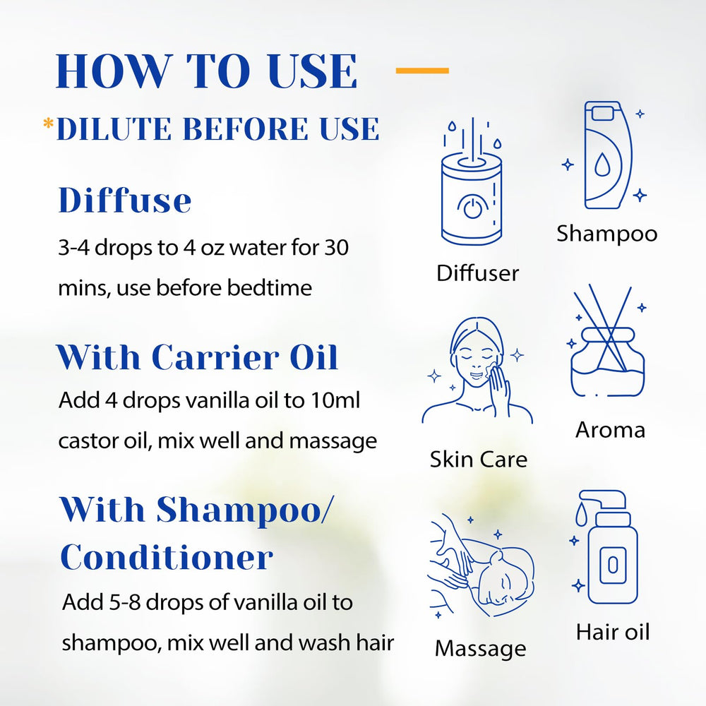 HIQILI vanilla essential oil drops ideal for candle making
