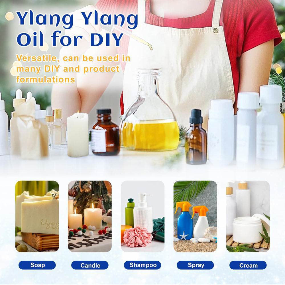 HIQILI Ylang-Ylang perfecto para usos caseros en cosmética y spa
