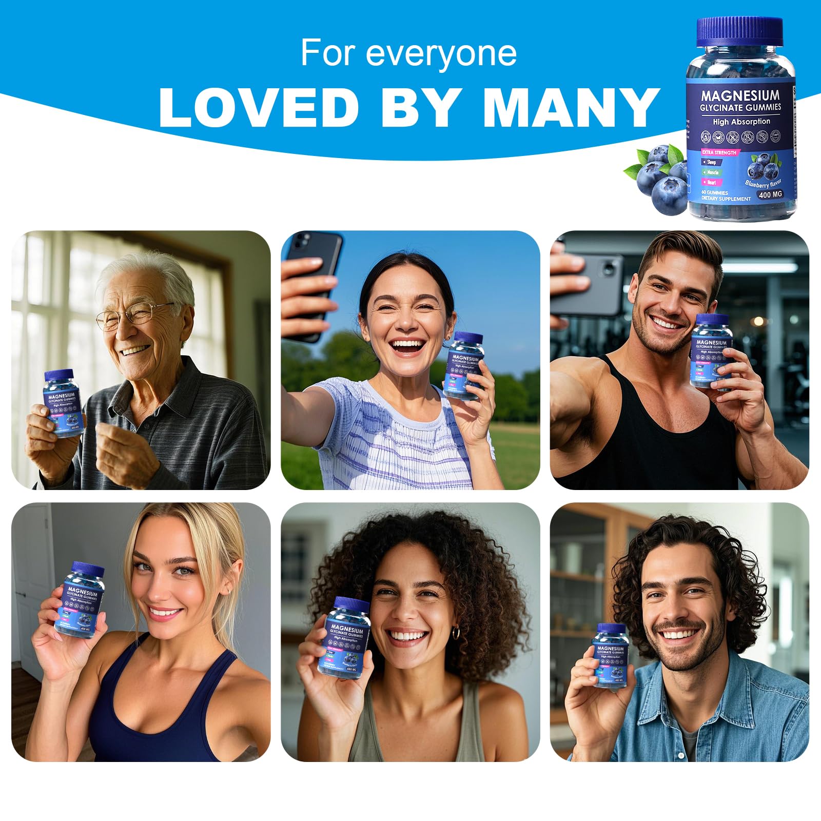 Open HISOKOI bottle with fresh blueberries conveys natural flavor and wellness benefits.