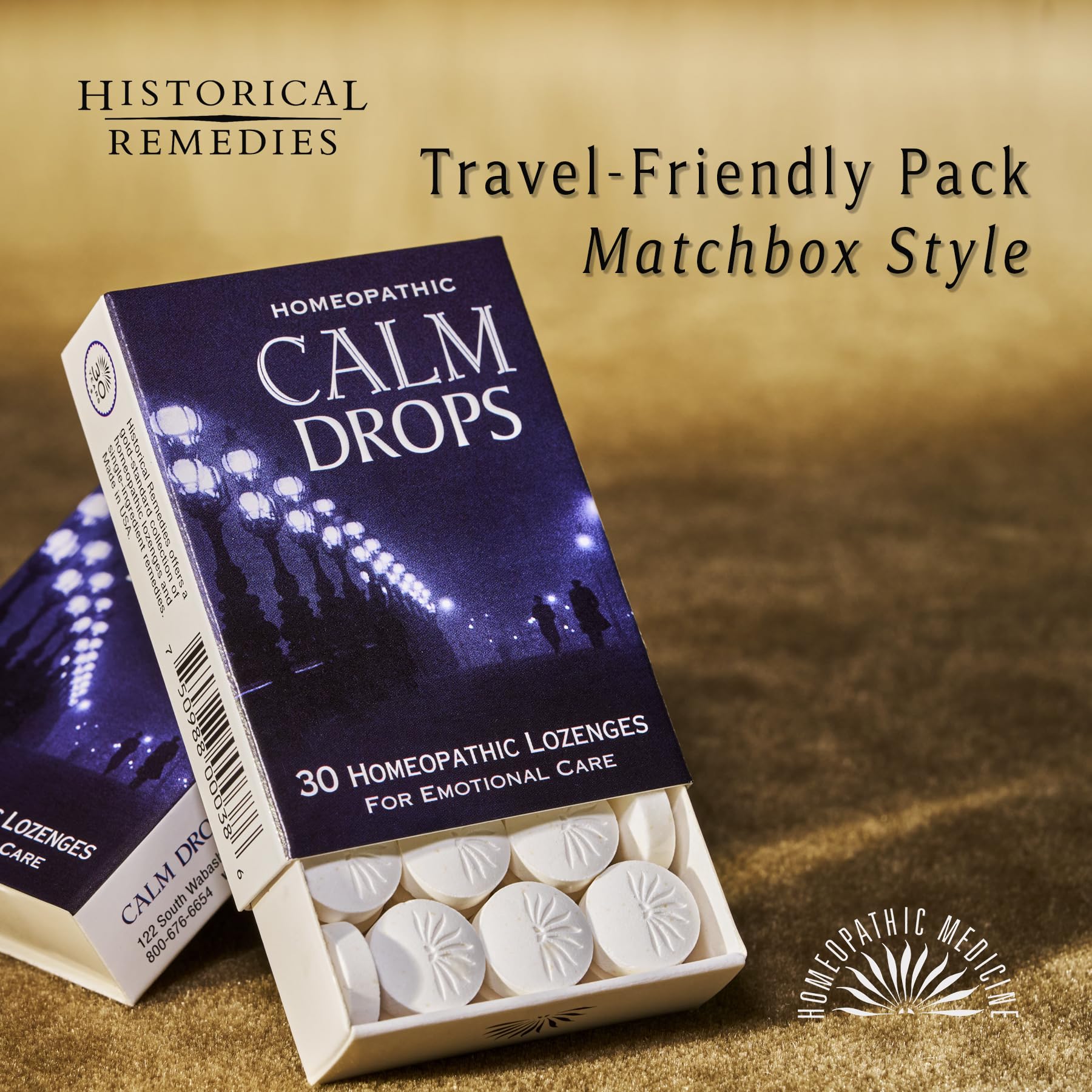 Historical Remedies Calm Drops dissolving lozenge for quick comfort