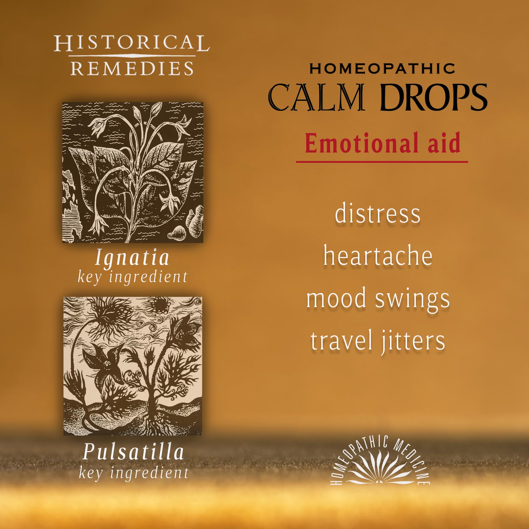 Historical Remedies Calm Drops relaxing scene showing calm focus