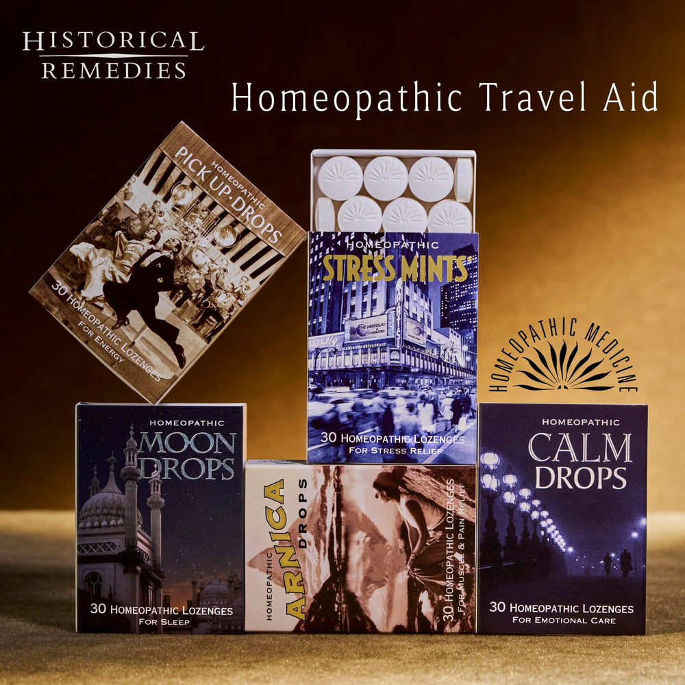 Historical Remedies Moon Drops lozenge dissolving slowly for a calm, relaxing moment.