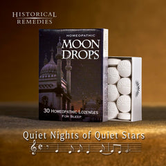 Moon Drops lozenge close-up showing smooth vanilla texture and aroma
