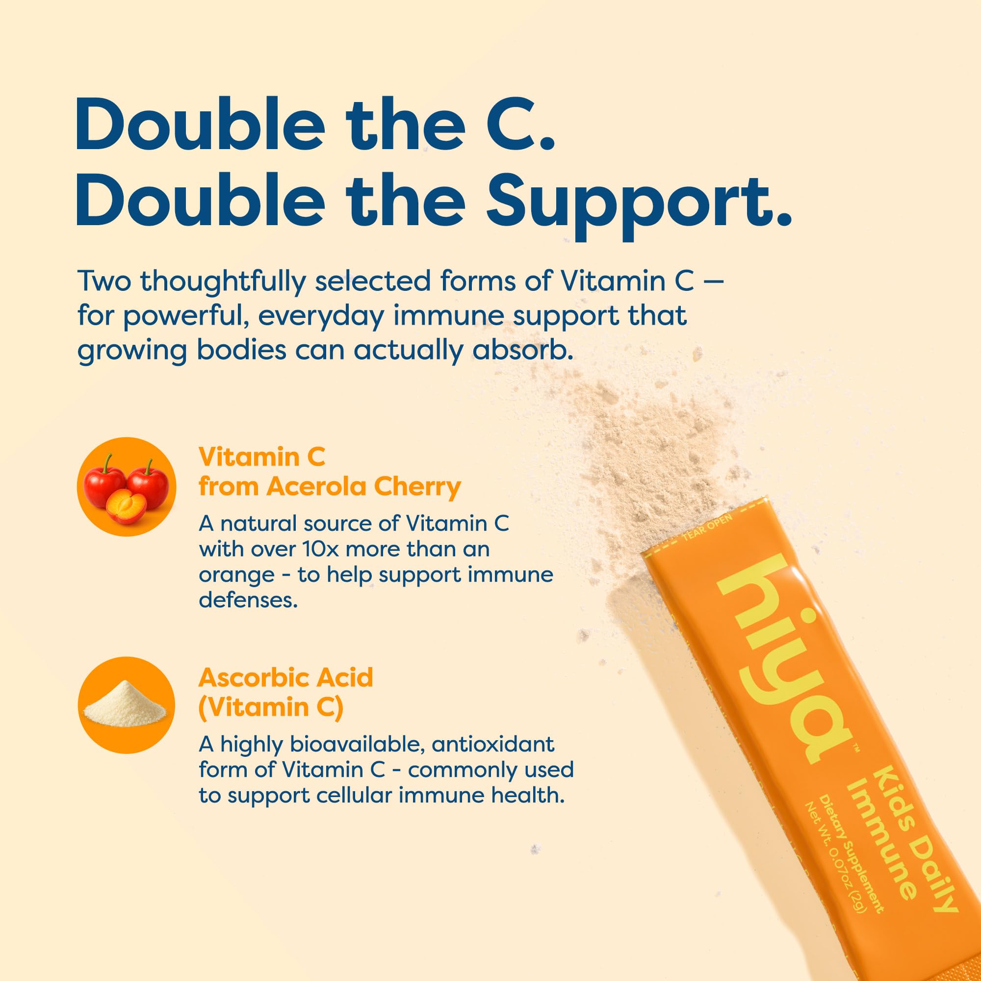 Hiya immune-support sticks handy in car or daycare bag.