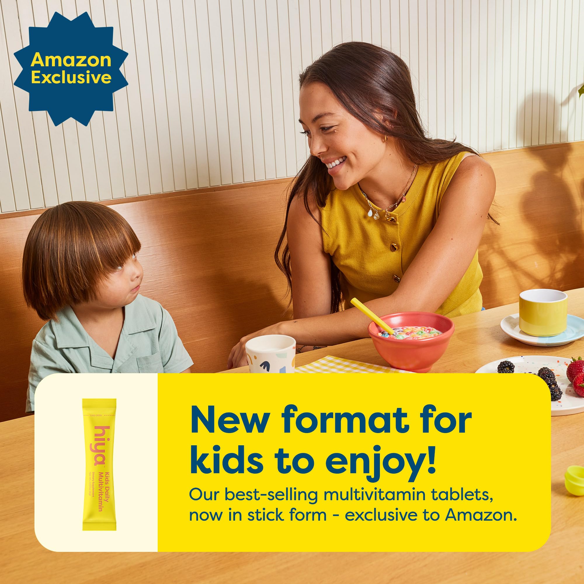 Hiya Kids Multivitamin stick dispensing for direct tongue use