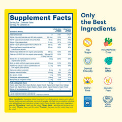 Hiya Kids Multivitamin bottle label highlights 15+ vitamins and minerals.