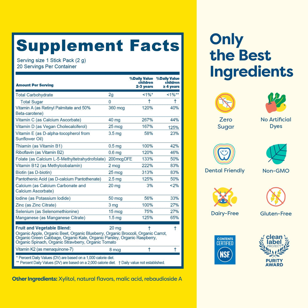 Hiya Kids Multivitamin third-party tested badge and certification