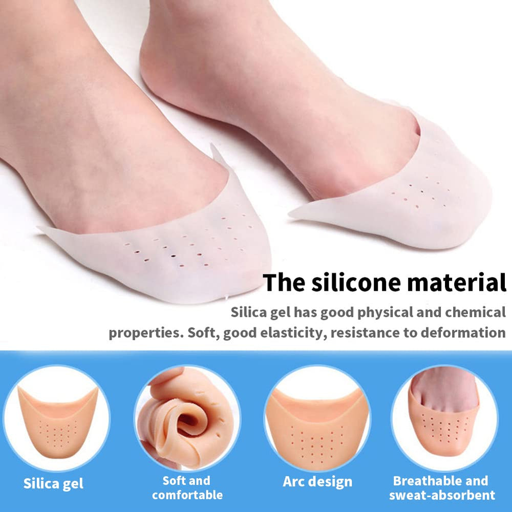 Durable and washable toe pads support repeated use.