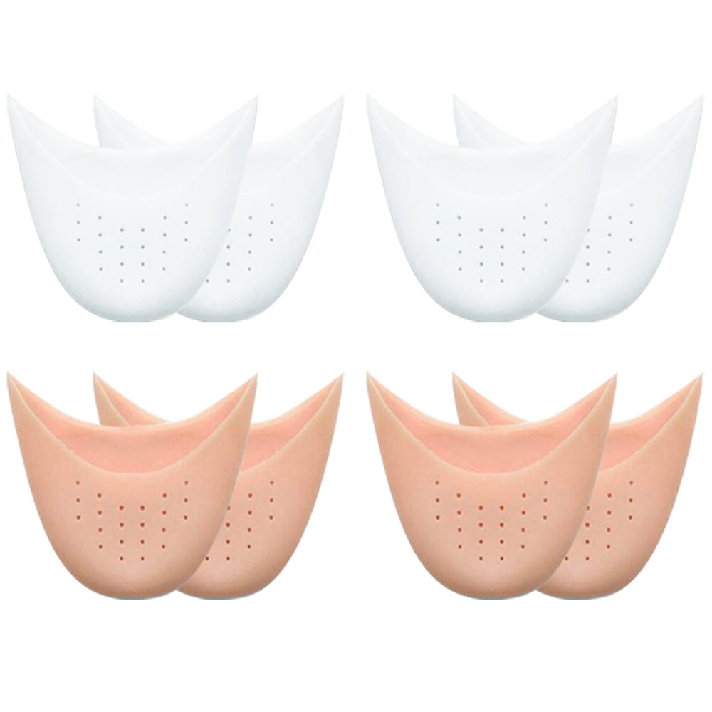 HKZTUY soft gel toe pads for ballet pointe shoes provide cushioned comfort.