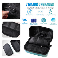 HLANBABYAMZ insulin cooler open compartment showing storage space