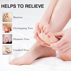 HLOES toe separators for women and men in soft, secure fit